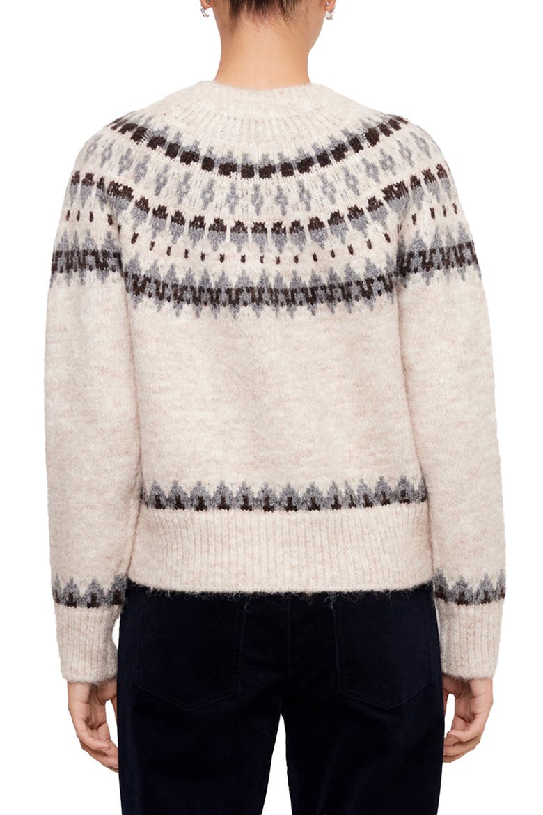 Jacquard Cardigan, Alternate, color, OATMEAL
