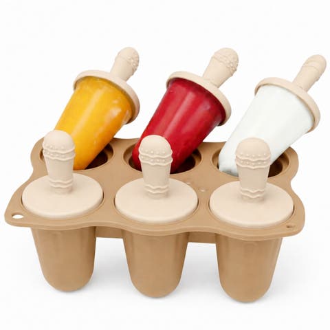 Silicone Baby Popsicle Mold Teething Ice Pop 6 Cavity