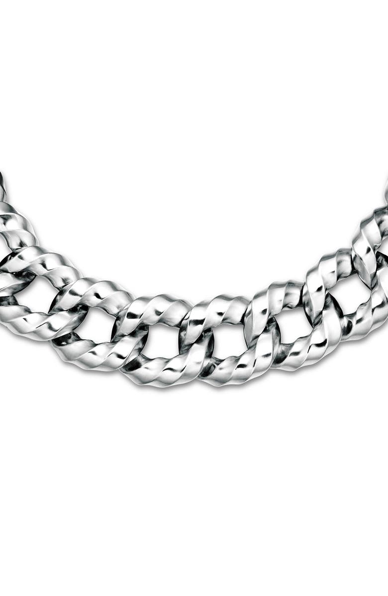David Yurman Cable Edge<sup>™</sup> Curb Chain Necklace in Recycled Sterling Silver, Alternate, color, Sterling Silver