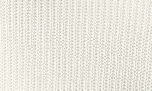 Eileen Fisher Cotton & Silk Split Neck Sweater In White