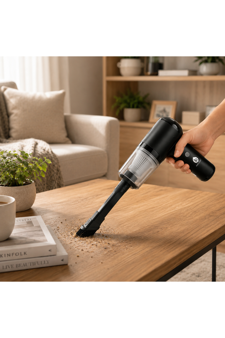 Mini Vacuum & Air Duster, Alternate, color, Black