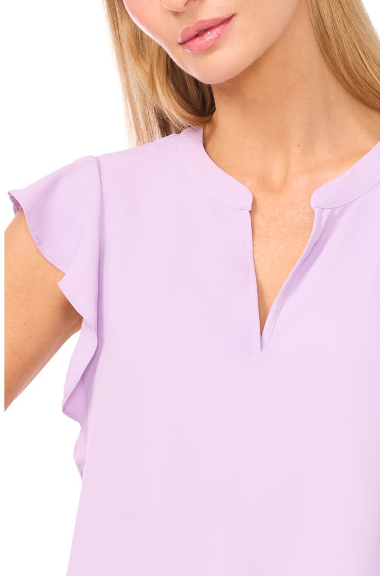 Flutter Sleeve Top, Alternate, color, SOFT LAVENDER