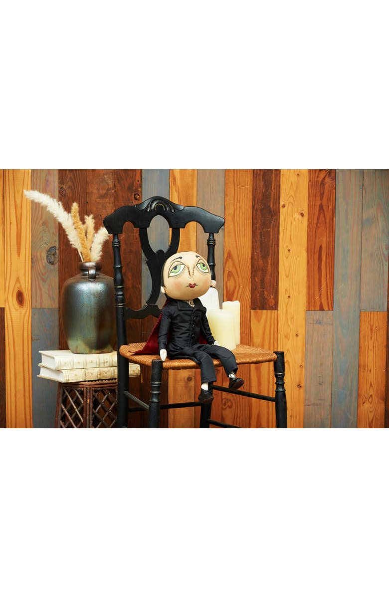 Gallerie II Norbert Vampire Joe Spencer Gathered Traditions Halloween Art Doll Figure, Alternate, color, Black