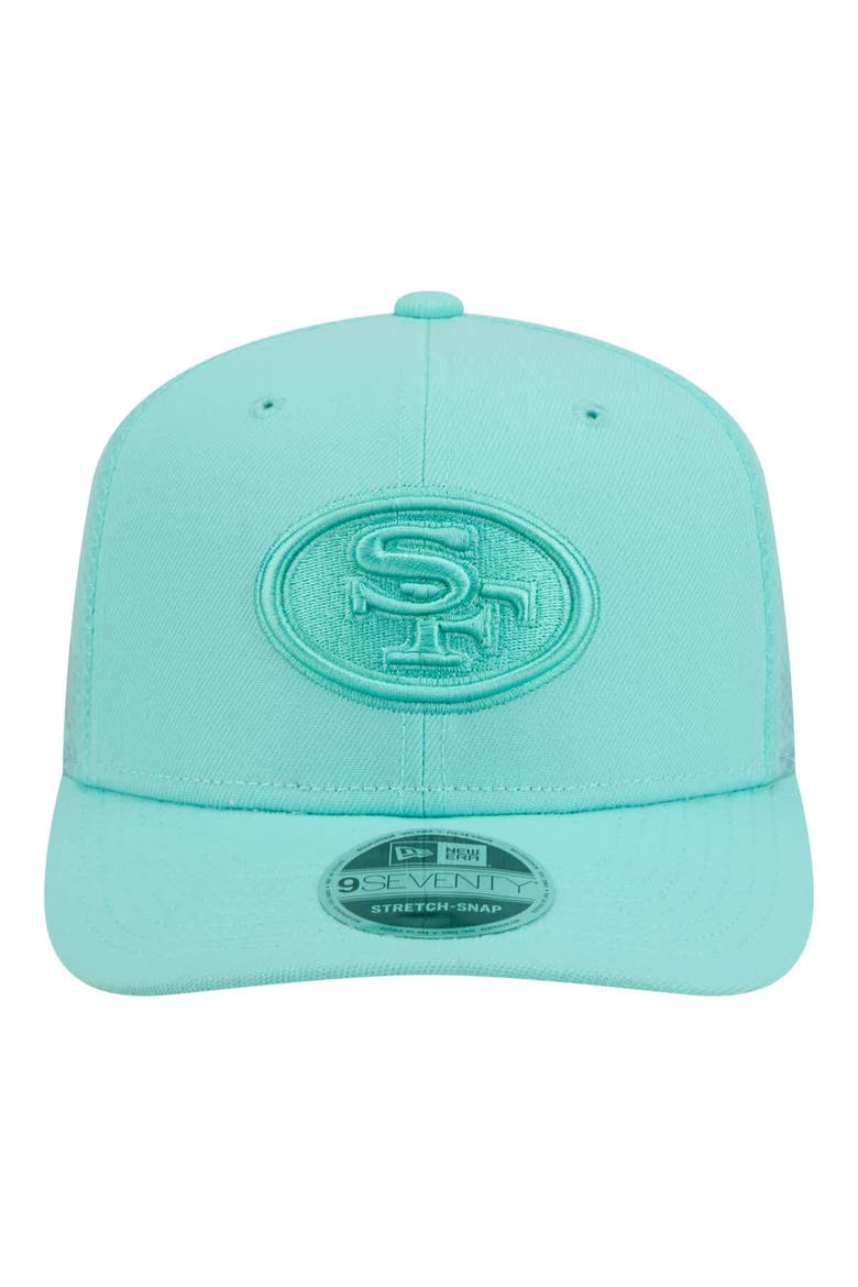 Men's New Era  Turquoise San Francisco 49ers Color Pack 9SEVENTY Adjustable Hat, Alternate, color, Turquoise