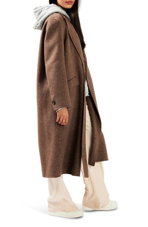 BELLE & BLOOM BELLE & BLOOM RIGHT THERE SIDE TIE WOOL BLEND COAT