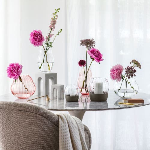 Villeroy & Boch Rose Garden Home Collection Vase In Pink