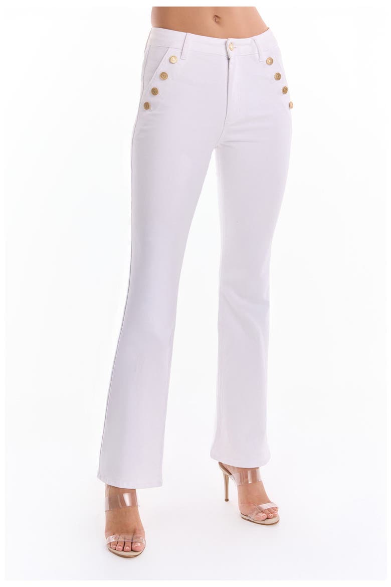Allegra Bootcut Jean, Alternate, color, White