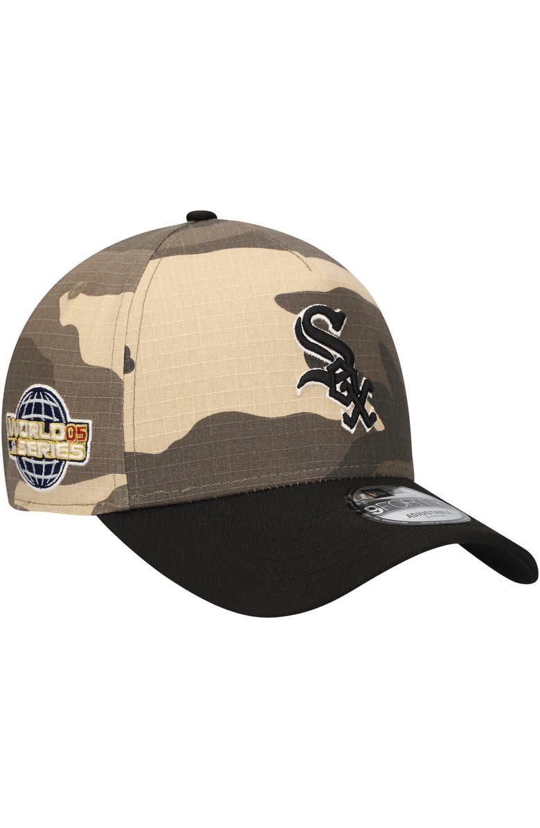 New Era Men's New Era Chicago White Sox Camo Crown A-Frame 9FORTY Adjustable Hat, Main, color, Camo