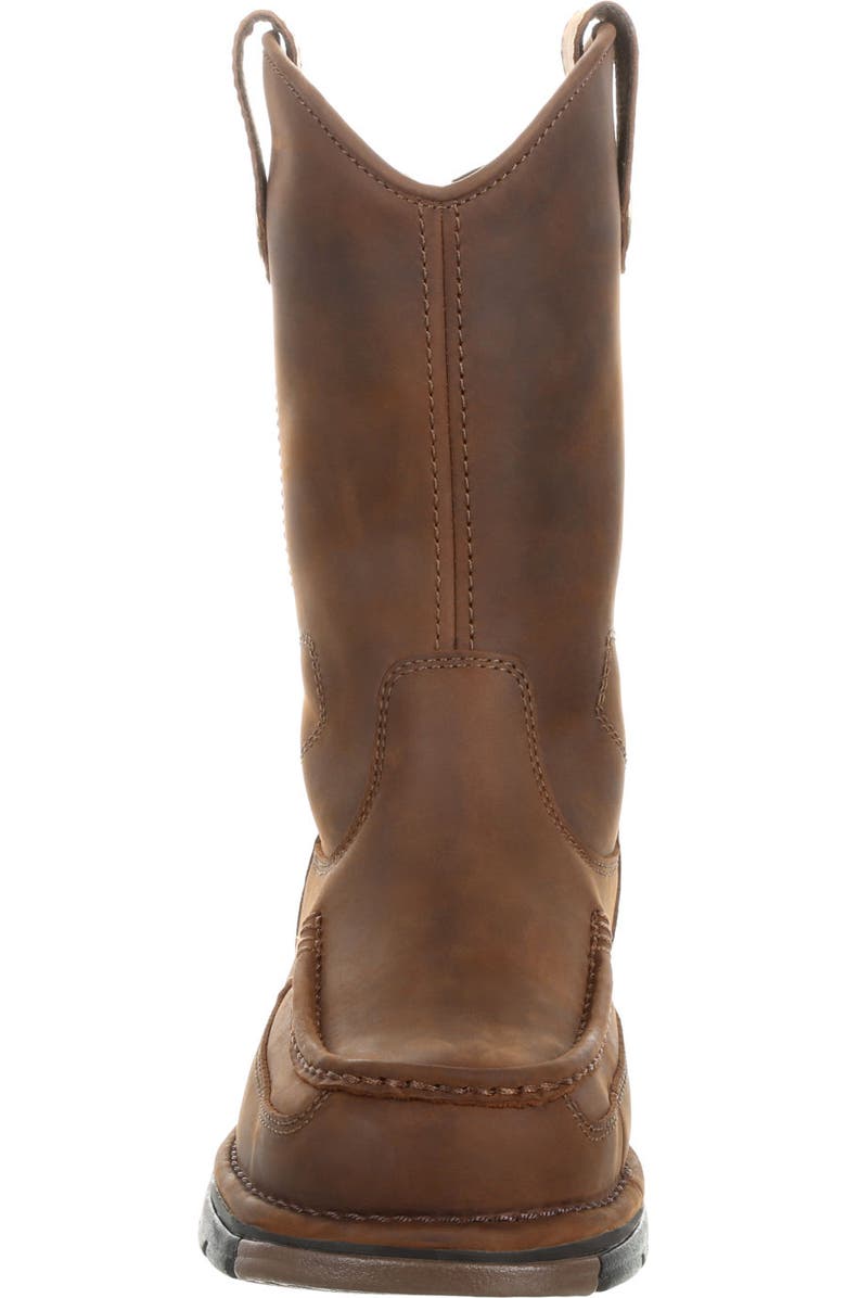 Georgia Boot Pullon Work Boot, Alternate, color, Dark Brown