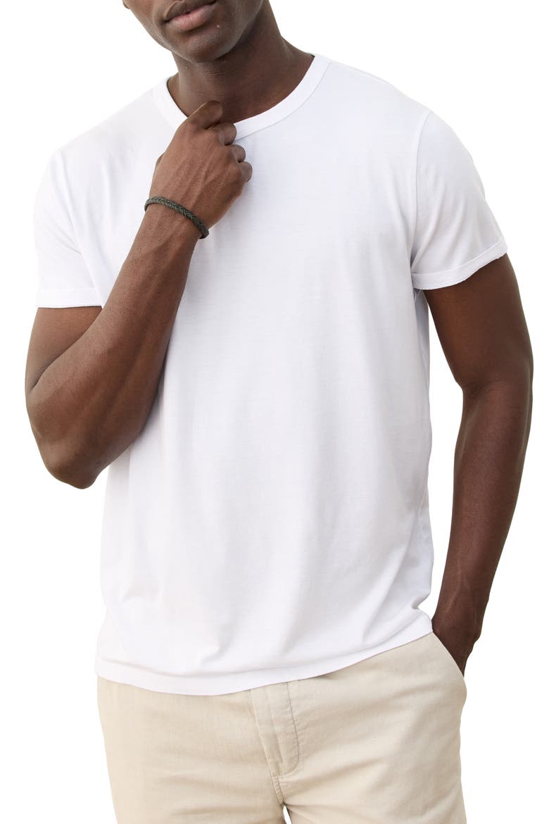 Signature Crewneck T-Shirt, Main, color, PURE WHITE