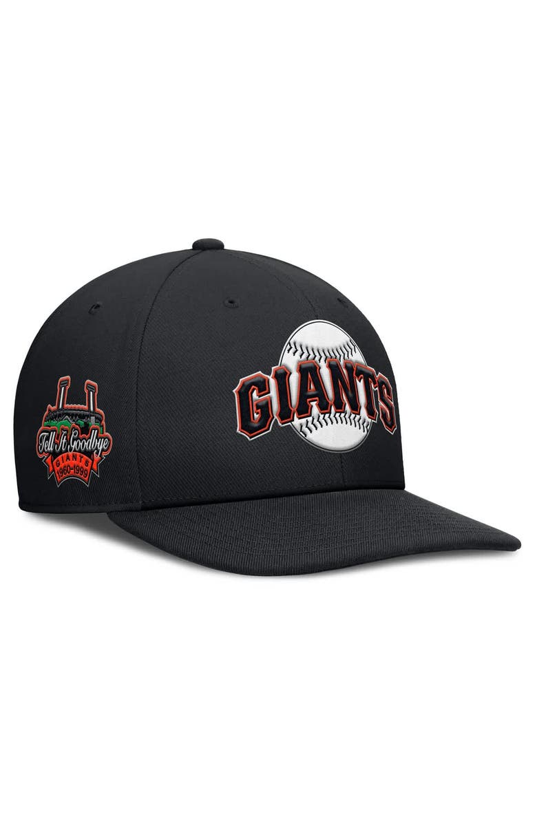 Nike Men's Nike Black San Francisco Giants Pro Performance Snapback Hat, Main, color, Black