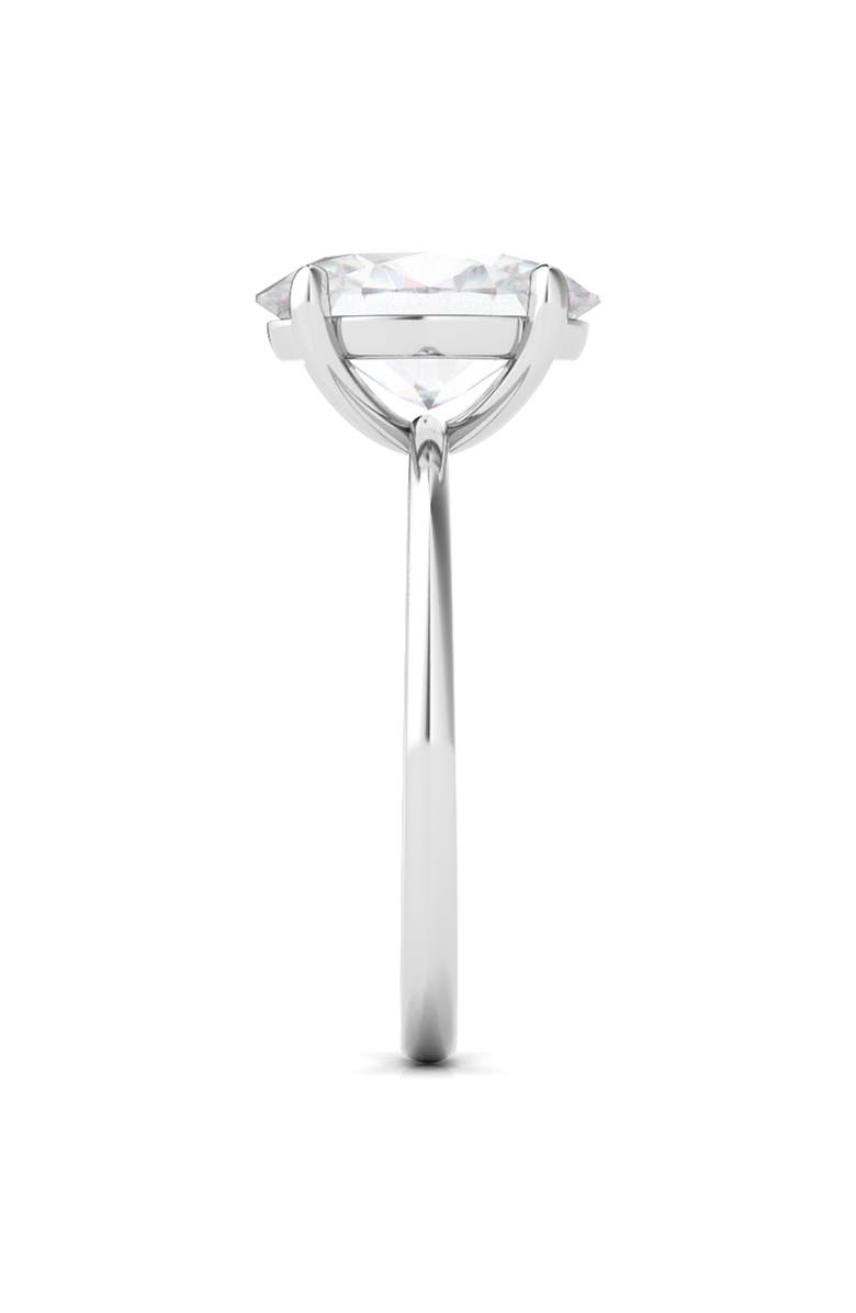 Everyday By HauteCarat 18K White Gold Oval Cut Lab Created Diamond Engagement Ring - 2.0 ctw, Alternate, color, 