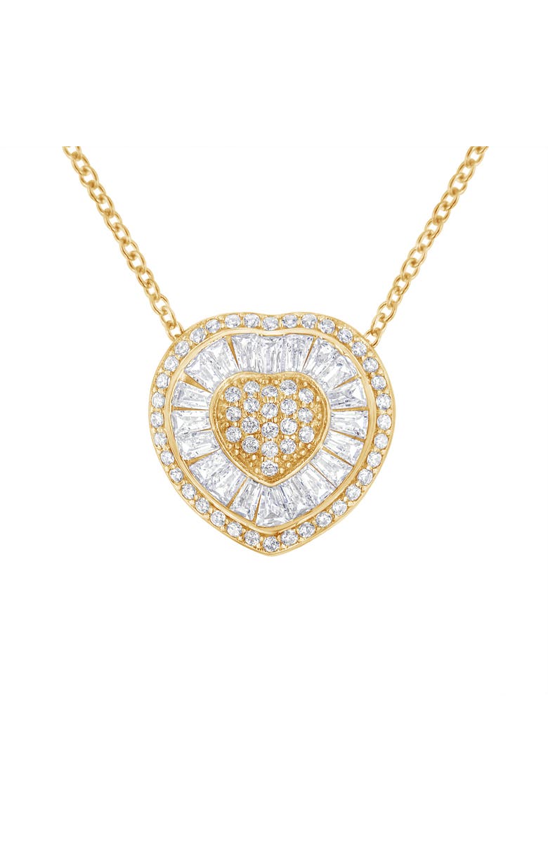 Haus of Brilliance 10KT Yellow Gold Diamond Heart Pendant Necklace, Main, color, Yellow