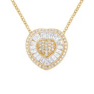 Haus of Brilliance 10KT Yellow Gold Diamond Heart Pendant Necklace