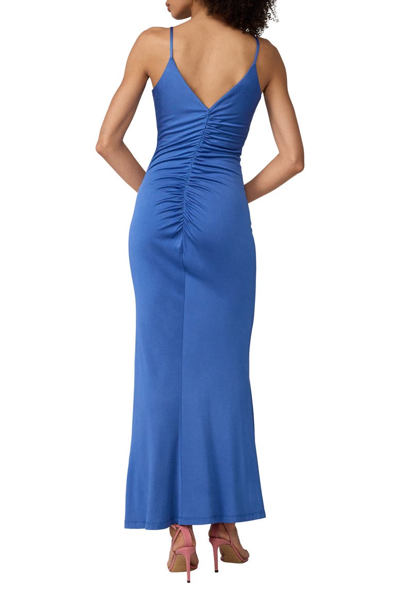 Gillian Center Ruched Jersey Dress, Alternate, color, DUSK BLUE