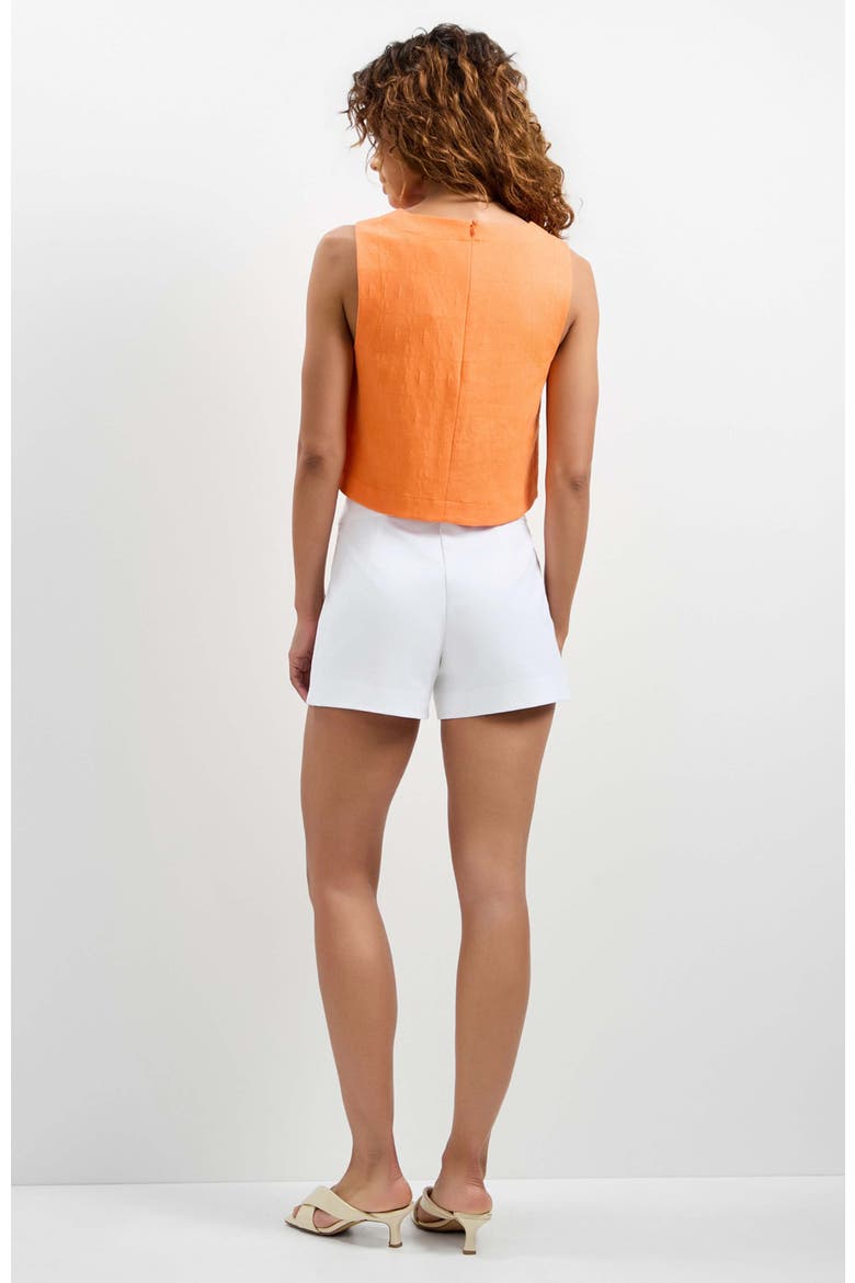 Siara Button Side Top, Alternate, color, Aulenti Orange