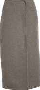 RIER Walker Wool Fleece Wrap Skirt
