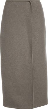 RIER Walker Wool Fleece Wrap Skirt