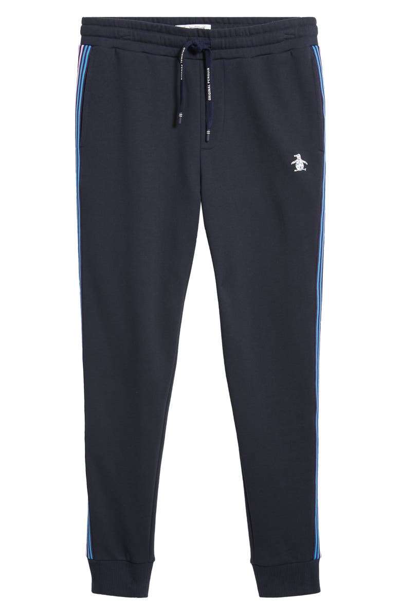 Original Penguin Side Stripe Fleece Joggers, Alternate, color, 