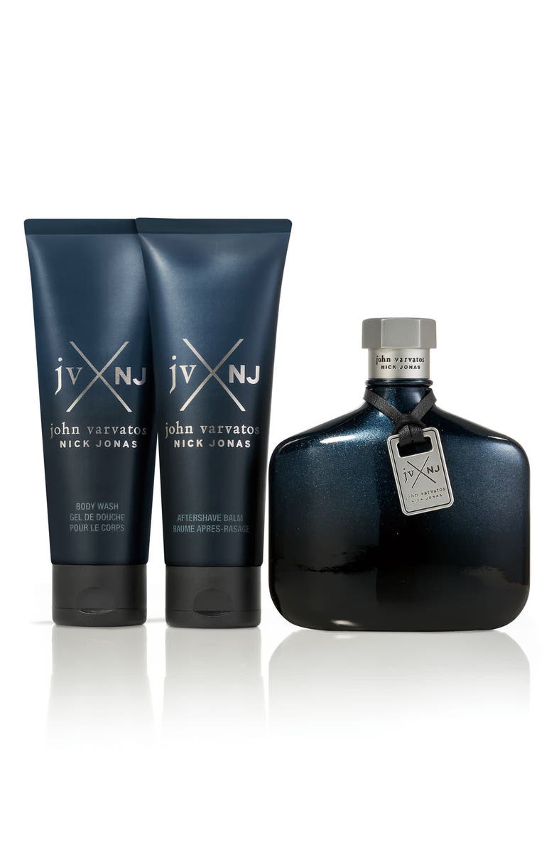 John Varvatos x Nick Jonas JVxNJ Eau de Toilette & Skin Care Set, Alternate, color,