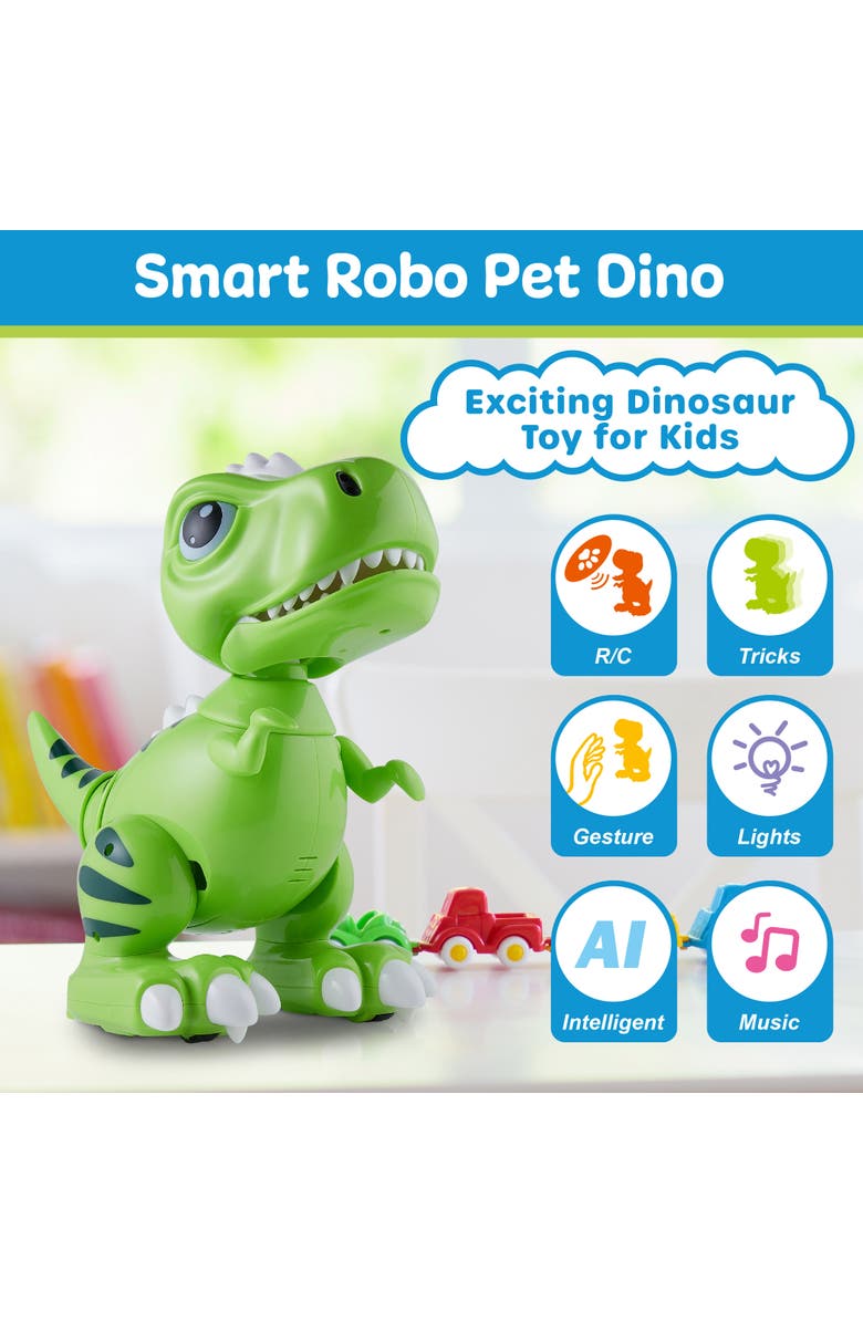 Power Your Fun Robo Pets T-Rex Dinosaur Toy, Alternate, color, Green