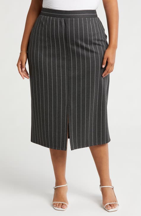 Kim Ponte Pencil Skirt (Plus)