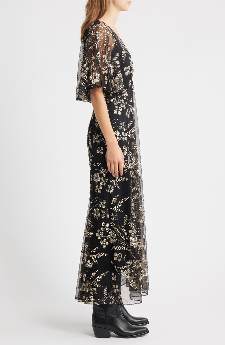 THE GREAT. The Festal Floral Maxi Dress, Alternate, color, Brocade Floral