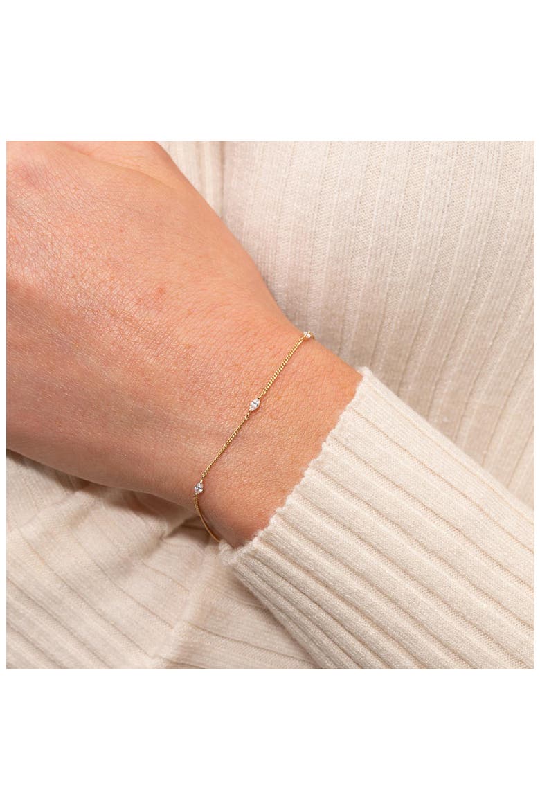 Navette Crystal Bracelet, Alternate, color, GOLD