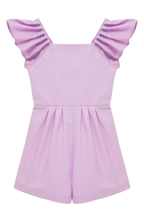 Habitual Kids Kids' Flutter Sleeve Romper In Lilac