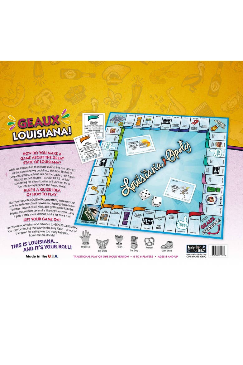 Louisiana Opoly Board Game, Alternate, color, Multicolored