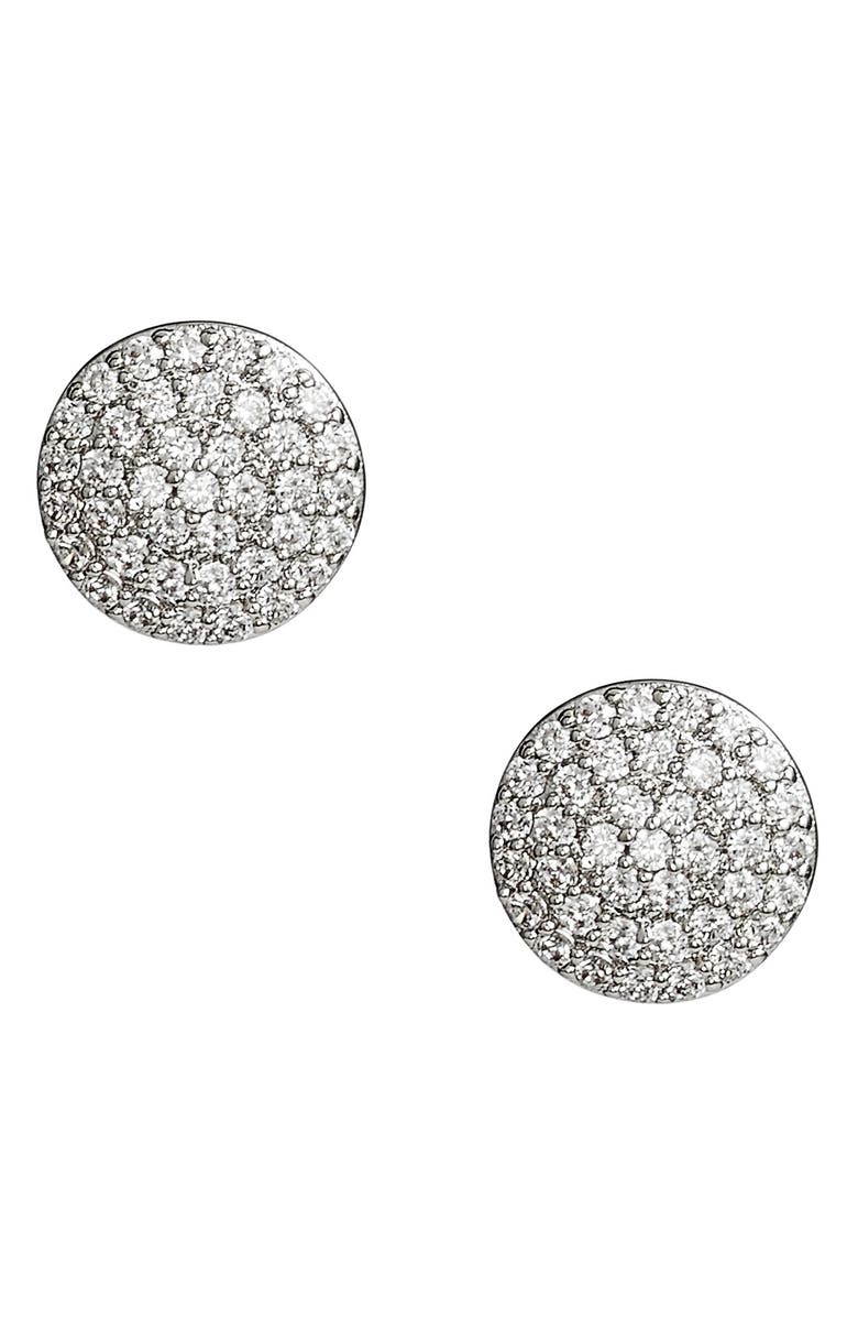 Nordstrom Pavé Disc Stud Earrings, Main, color, 