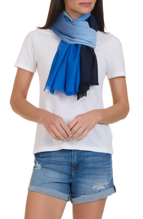 Dip Dye Wool & Cashmere Scarf