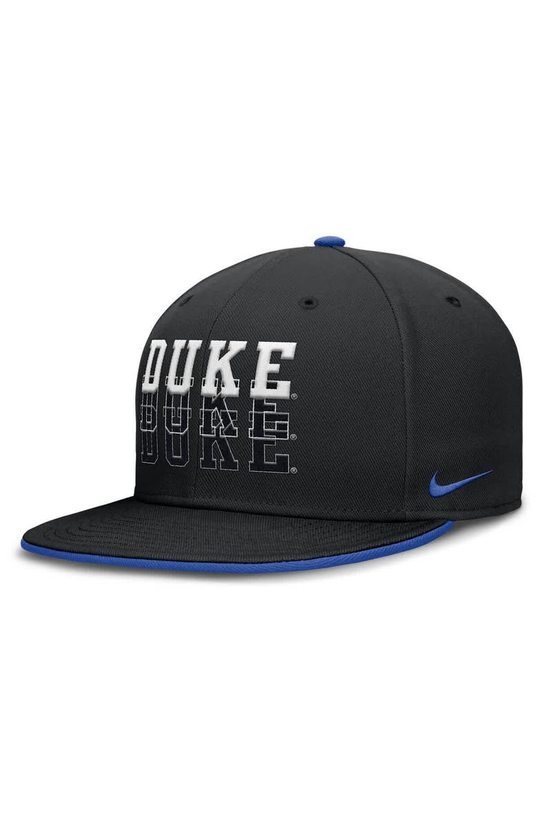 Nike Men's Nike Black Duke Blue Devils True Primetime Performance Fitted Hat, Main, color, Black