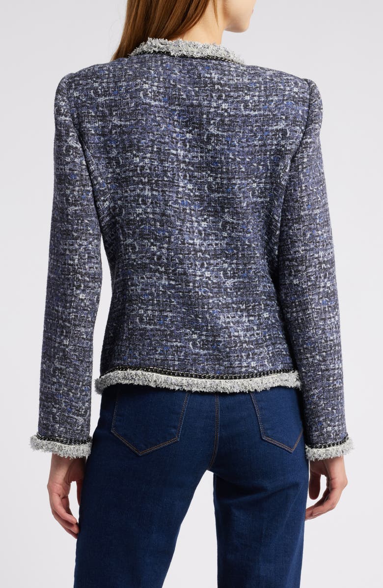 KOBI HALPERIN Keaton Cotton Tweed Jacket, Alternate, color, Twilight M