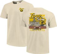 IMAGE ONE Men's Image One Natural Iowa Hawkeyes Comfort Colors Hand-Drawn Campus Stack T-Shirt