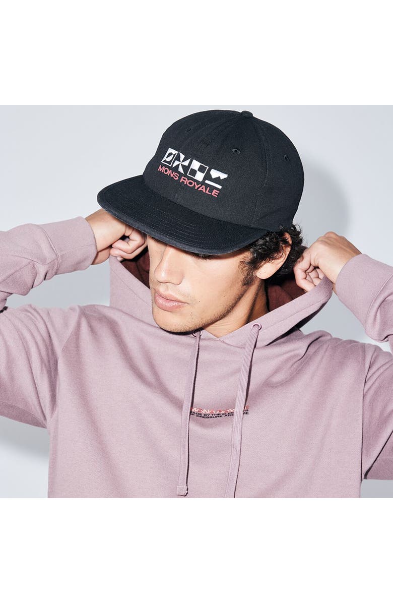 Mons Royale Roam 6 Panel Cap, Alternate, color, Vintage Black