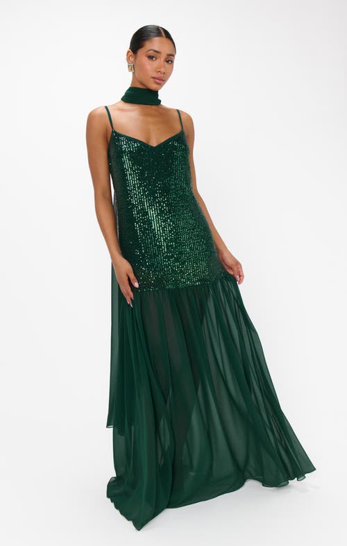 Show Me Your Mumu Dalia Maxi Dress In Green