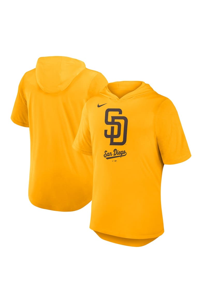 Men's Nike Gold San Diego Padres Tri-Blend Hoodie T-Shirt, Main, color, Gold