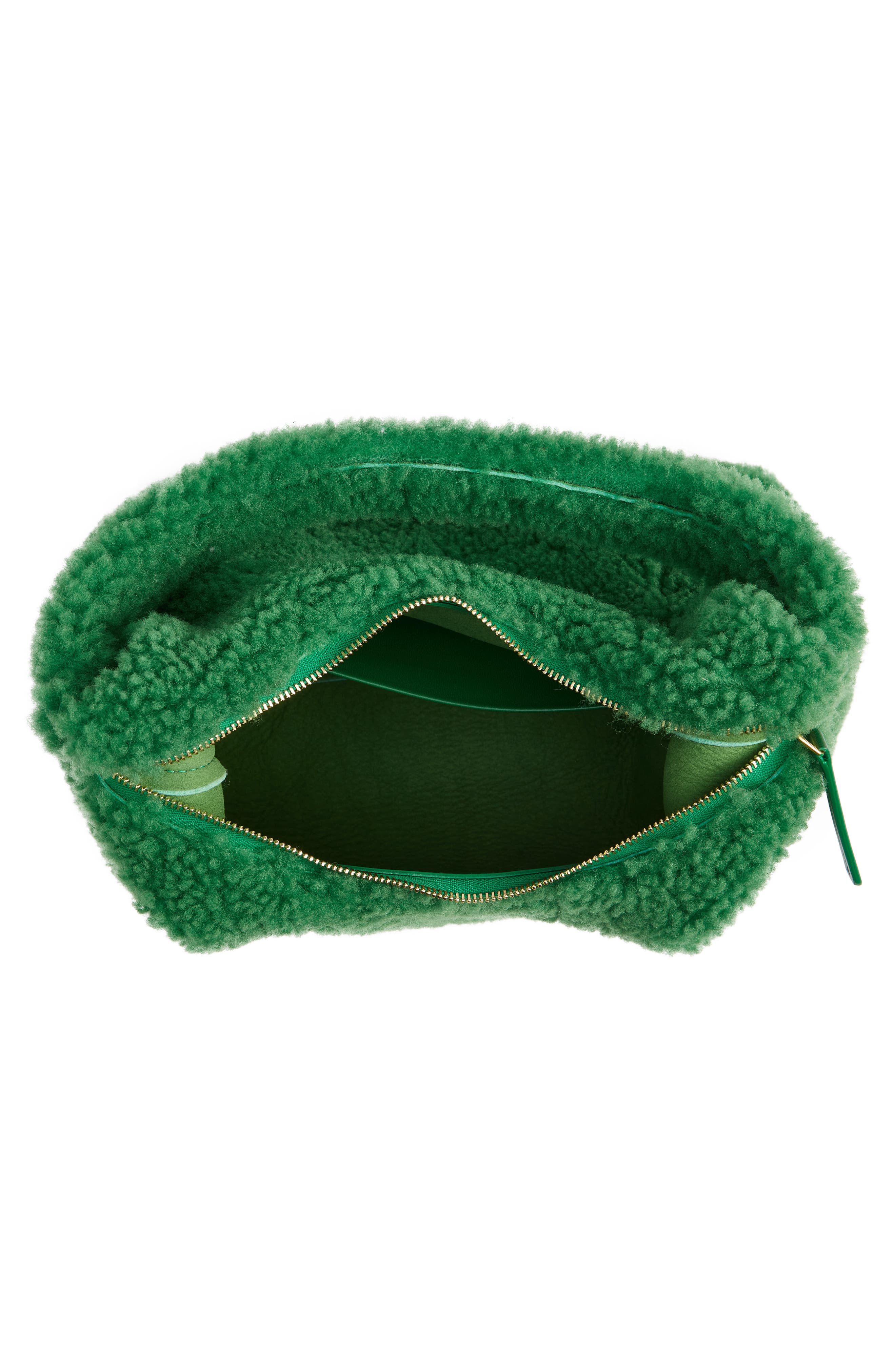 Mansur Gavriel Soft Candy Genuine Shearling Shoulder Bag, Alternate, color, 