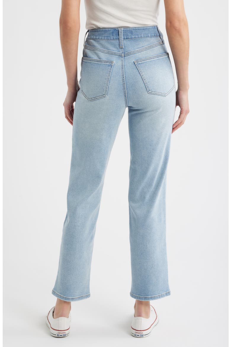High Waist Straight Leg Jeans, Alternate, color, NOEL