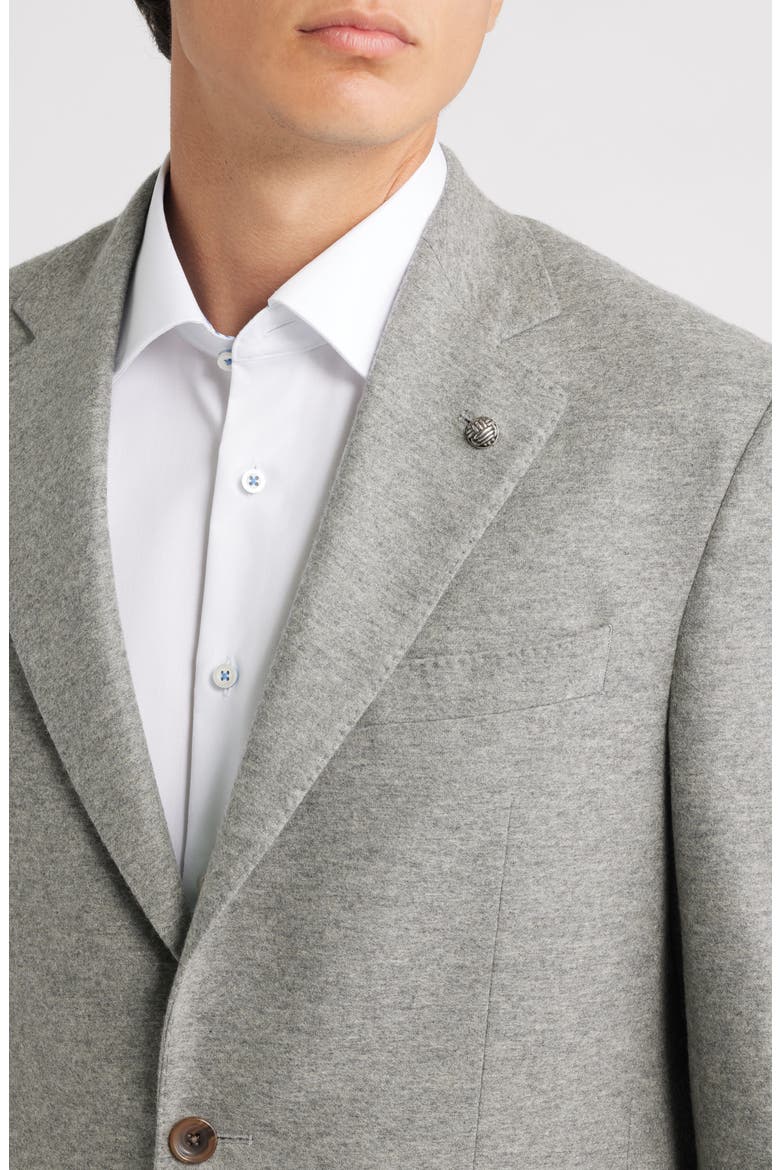 Darwin Heathered Grey COMFORTWEAR™ Knit Cashmere Sport Coat, Alternate, color, GREY