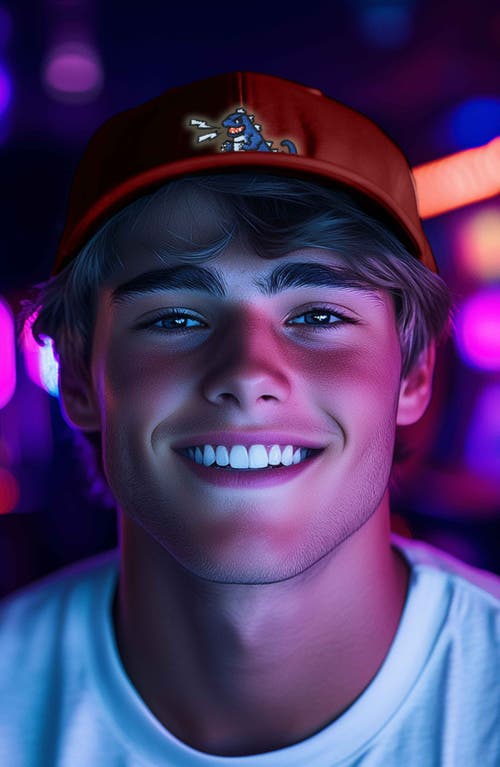 Dalix Big Lizard Cap In Red