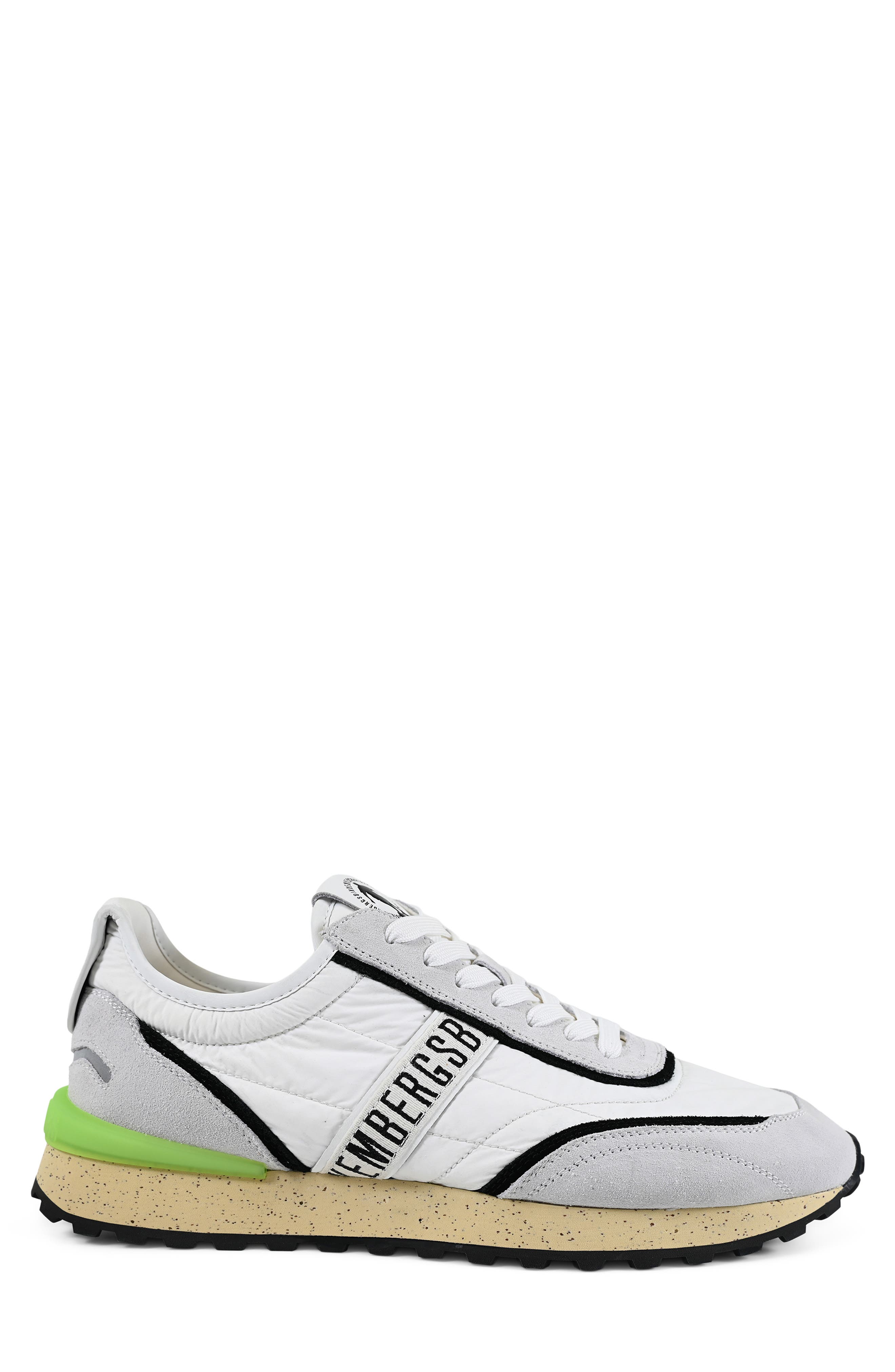 Fabric Running Shoe, Alternate, color, WHITE