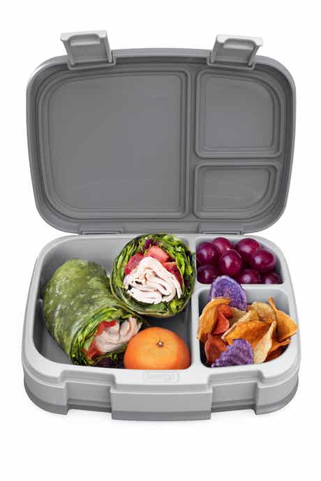 2-Pack of Fresh Leak-Proof Versatile 4-Compartment Bento-Style Lunch Box - Aqua