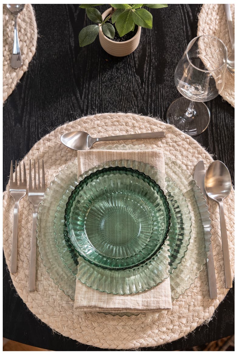 Arezzo Brushed 5-Piece Place Setting, Alternate, color, SILVER