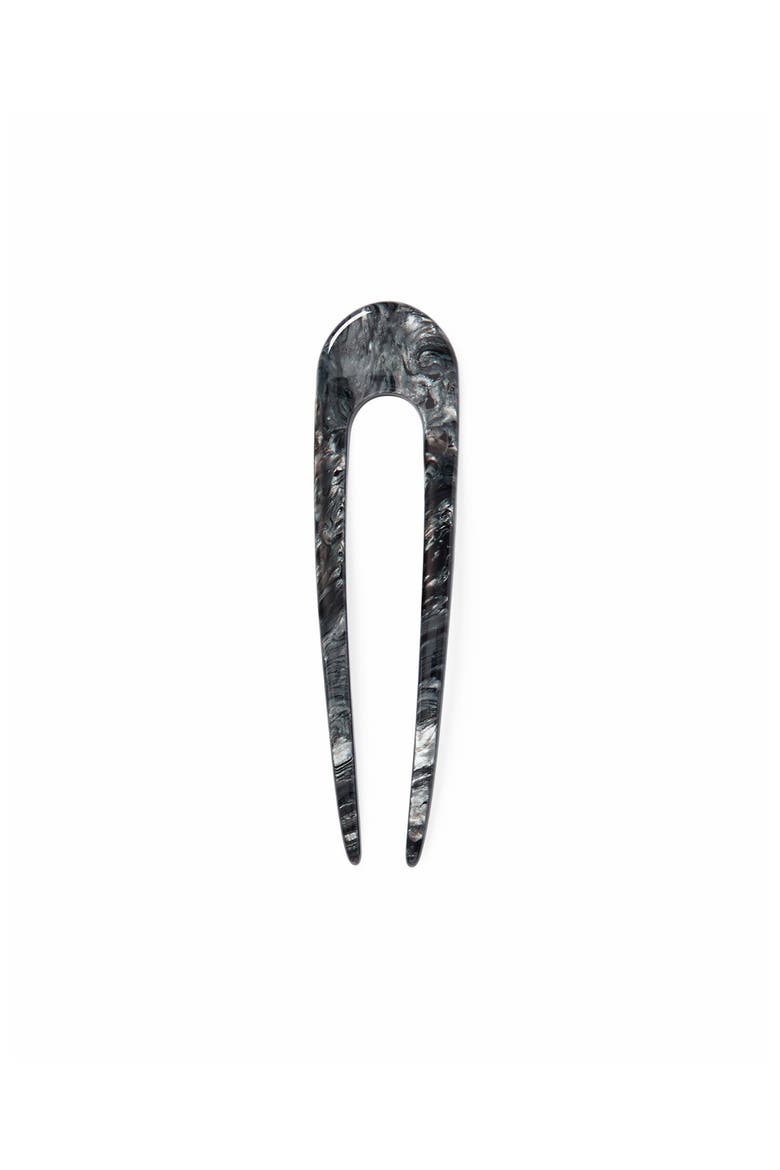 French Hair Pin, Main, color, Obsidian