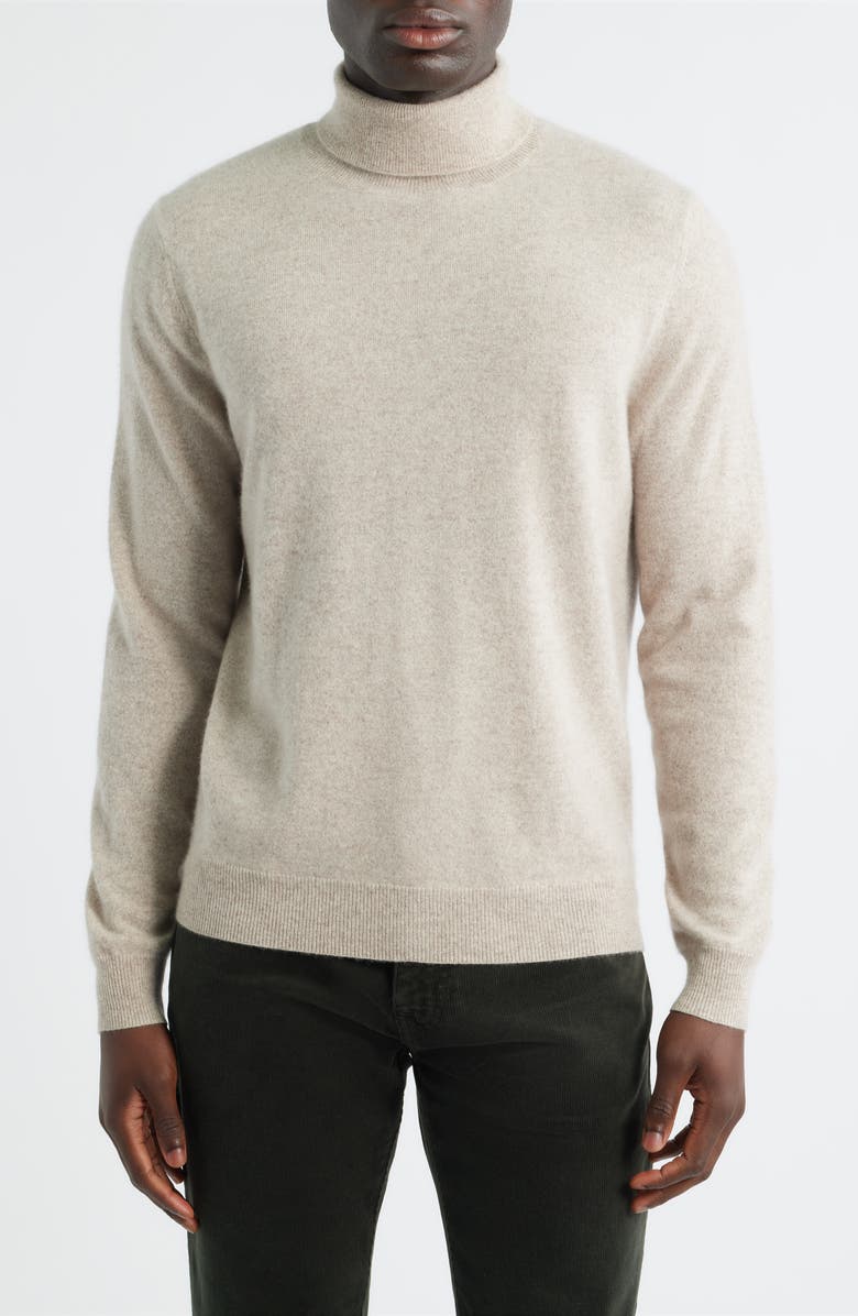 Scott Barber Cashmere Turtleneck, Main, color, Sand