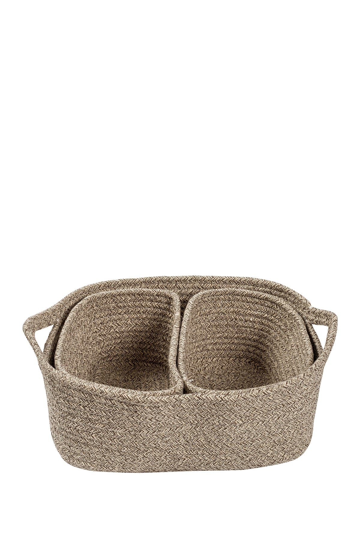 HONEY-CAN-DO Marled Sand Nested Texture Basket 3-Piece Set | Nordstromrack