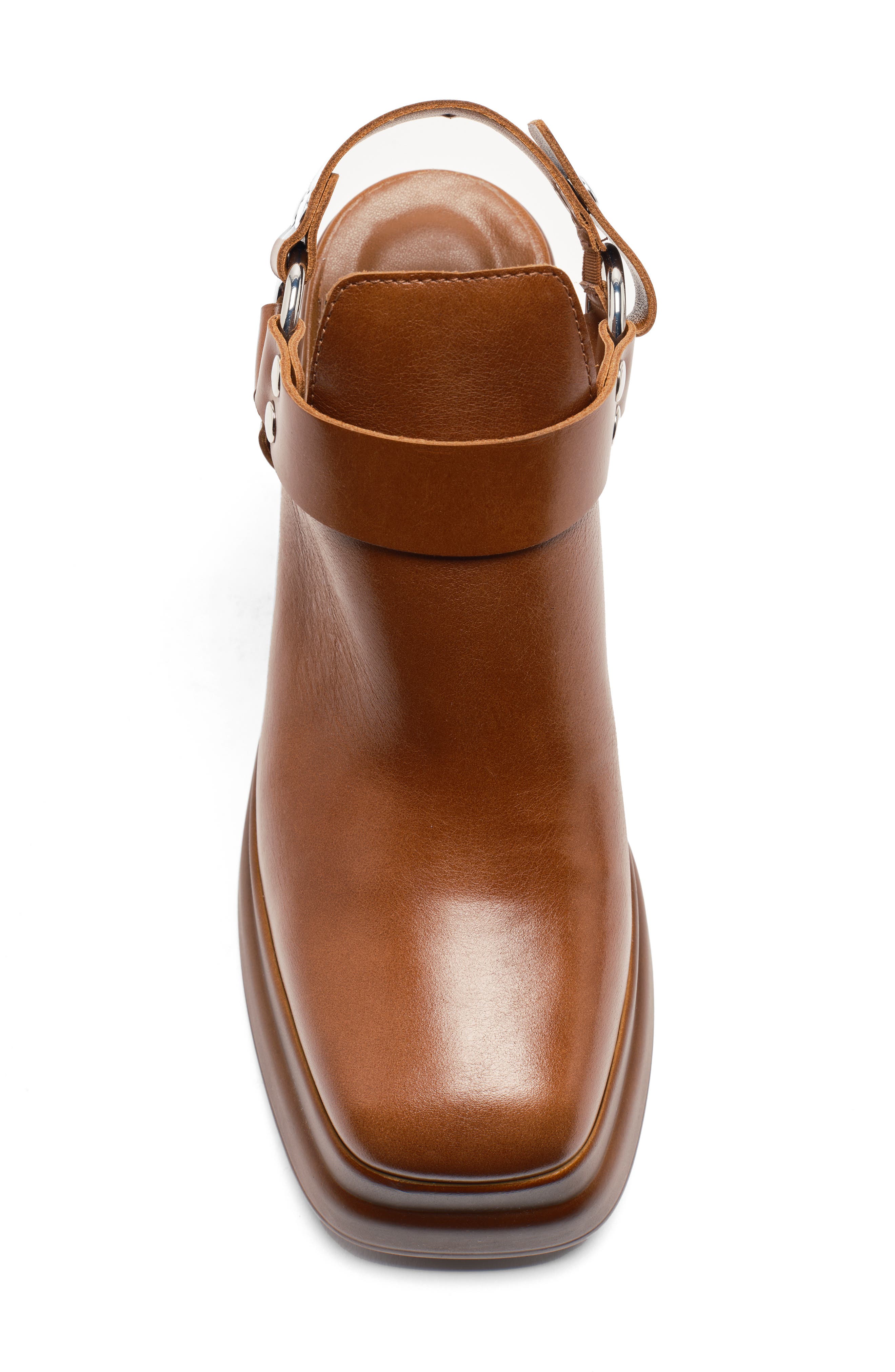 Hybrid Harness Platform Bootie, Alternate, color, CHESTNUT LEATHER