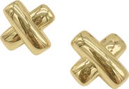 Adornia 'X' Stud Earrings